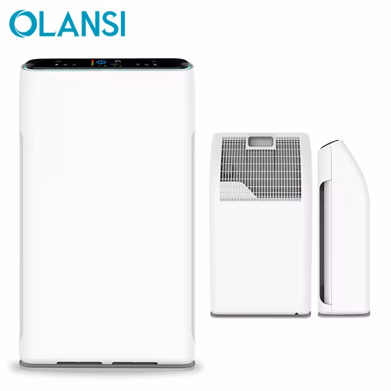 Air Purifier Durable Metal Housing Temperature Display True Hapa Filter Commercial Four Layer